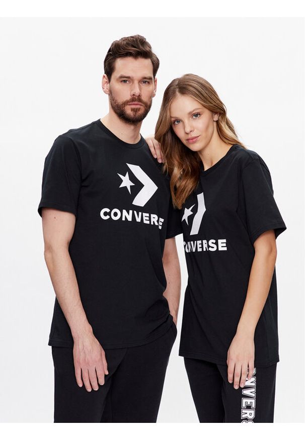 Converse T-Shirt Unisex Chuck Patch 10025458-A02 Czarny Standard Fit. Kolor: czarny. Materiał: bawełna