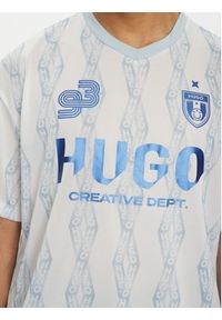 Hugo - HUGO T-Shirt Notbal 50536080 Biały Oversize. Kolor: biały. Materiał: syntetyk #5