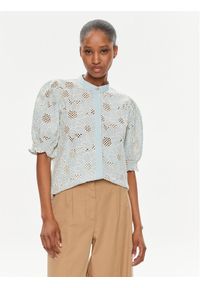Bruuns Bazaar Bluzka Larin BBW3950 Niebieski Regular Fit. Kolor: niebieski. Materiał: bawełna