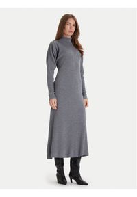 BOSS Sukienka dzianinowa Forbini 50548520 Szary Regular Fit. Kolor: szary. Materiał: wełna