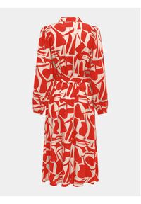 only - ONLY Sukienka koszulowa Halia 15315986 Czerwony Regular Fit. Kolor: czerwony. Materiał: wiskoza. Typ sukienki: koszulowe #6