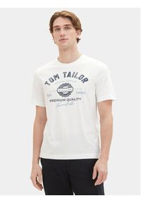 Tom Tailor T-Shirt 1037735 Biały Regular Fit. Kolor: biały. Materiał: bawełna #9