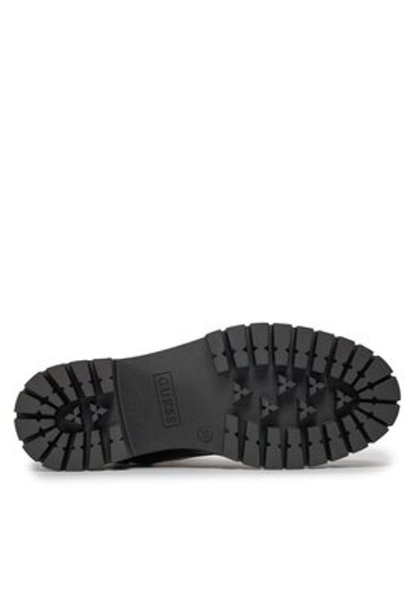 Guess Botki FL8WAP ELE10 Czarny. Kolor: czarny. Materiał: skóra