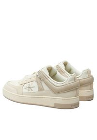 Calvin Klein Jeans Sneakersy Basket Cup Low Laceup Lth Ml Mtr YM0YM00994 Beżowy. Kolor: beżowy. Materiał: materiał