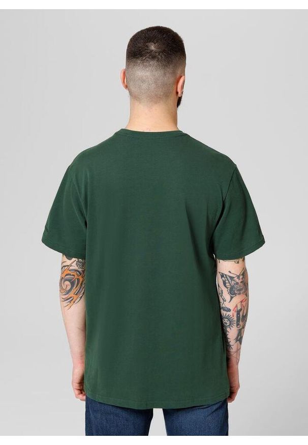 PITBULL - Koszulka bawełniana sportowa t-shirt dla dorosłych Garment Washed USA Cal. Kolor: biały, wielokolorowy, zielony. Materiał: bawełna