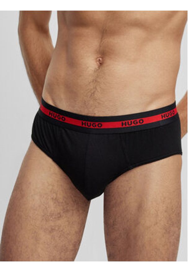 Hugo - HUGO Komplet slipów 50492378 Kolorowy. Materiał: bawełna. Wzór: kolorowy