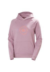 Bluza damska Helly Hansen Core Graphic. Kolor: fioletowy