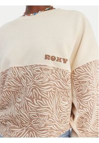 Roxy Bluza ERJFT05040 Beżowy Relaxed Fit. Kolor: beżowy. Materiał: bawełna, syntetyk #6