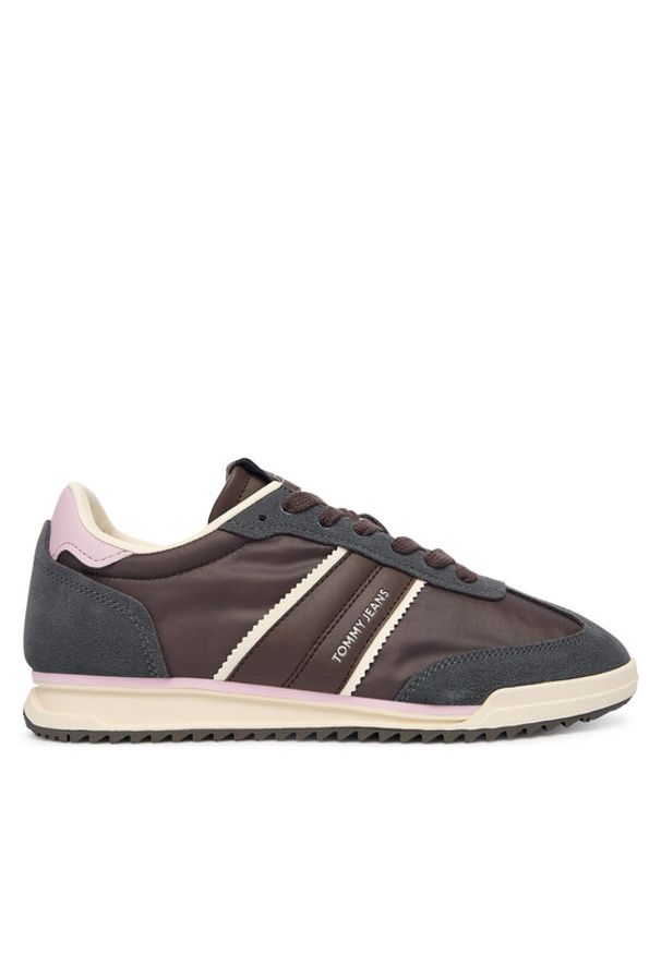 Tommy Jeans Sneakersy Tjw Low Profile Runner EN0EN02927 Brązowy. Kolor: brązowy. Materiał: materiał