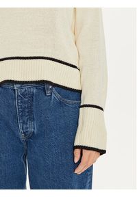 Brave Soul Golf LK-555ALTO Écru Loose Fit. Typ kołnierza: golf. Materiał: syntetyk #5