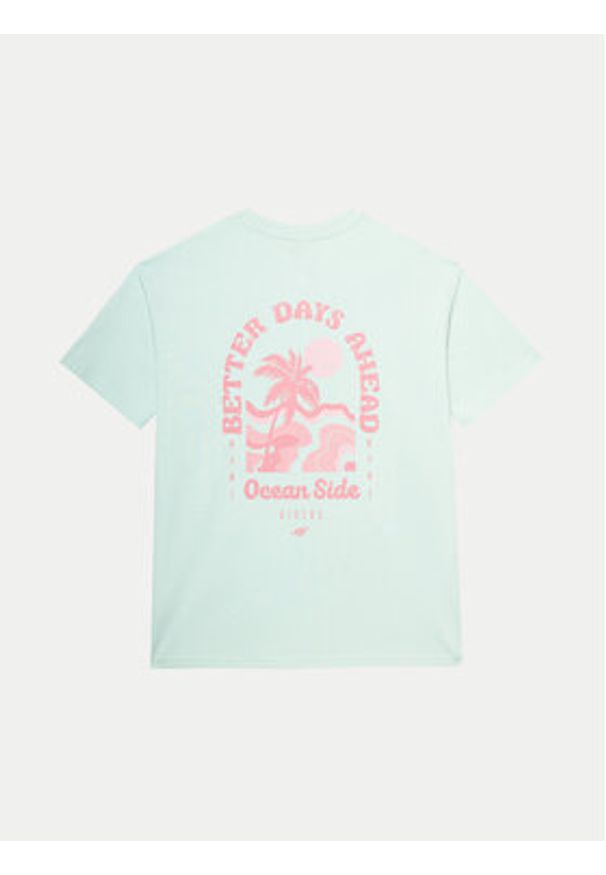 4f - 4F T-Shirt 4FWSS24TTSHF1265 Zielony Oversize. Kolor: zielony. Materiał: bawełna