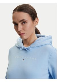 Tommy Jeans Bluza DW0DW17324 Niebieski Regular Fit. Kolor: niebieski. Materiał: bawełna #4