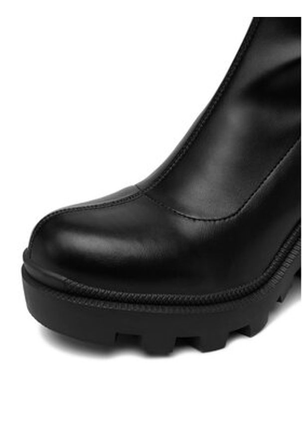 DeeZee Kozaki ZB362-2A Czarny. Kolor: czarny. Materiał: syntetyk, materiał