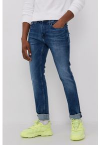 Tommy Jeans Jeansy męskie. Kolor: niebieski