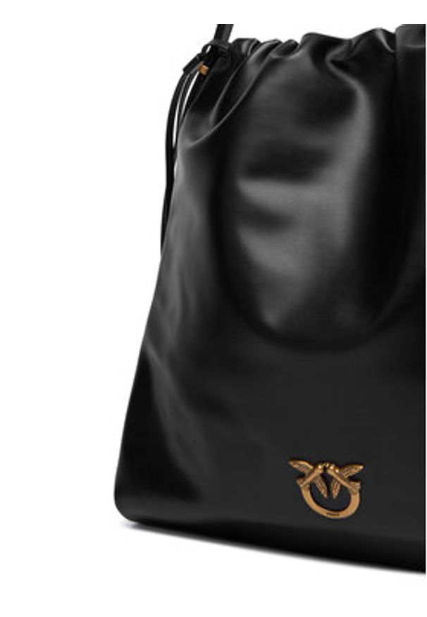 Pinko - PINKO Torebka Slouchy Extra Ai 25-26 PLTT 104364 A0QO Czarny. Kolor: czarny. Materiał: skórzane