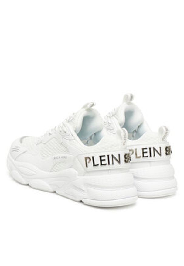Plein Sport Sneakersy FAES USC0800 STE003N Biały. Kolor: biały. Materiał: materiał