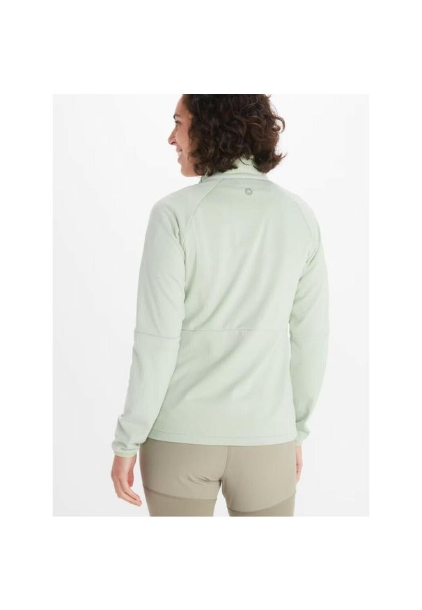 Bluza polarowa damska Marmot Leconte Fleece Jacket rozpinana. Kolor: zielony. Materiał: polar