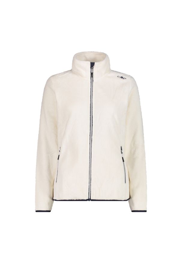 Bluza damska turystyczna CMP 38P1536. Kolor: biały. Materiał: polar. Sport: turystyka piesza