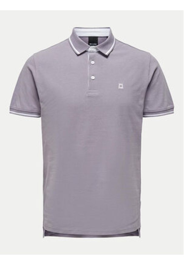 Only & Sons Polo Fletcher 22024827 Fioletowy Regular Fit. Typ kołnierza: polo. Kolor: fioletowy. Materiał: bawełna