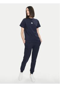 Adidas - adidas Spodnie dresowe Essentials Linear IC6869 Granatowy Slim Fit. Kolor: niebieski. Materiał: bawełna #4