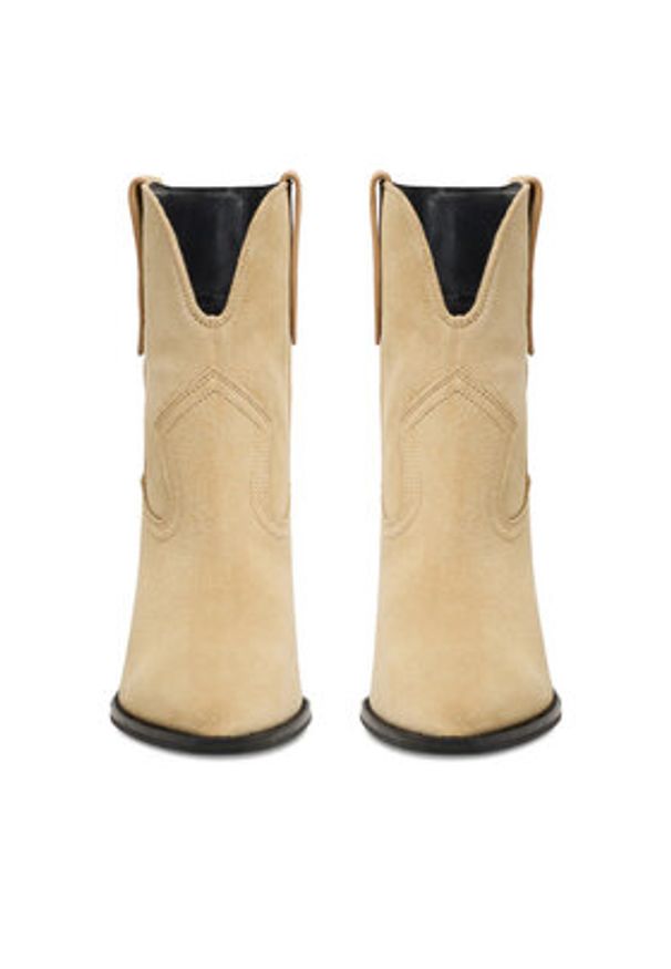 Badura Kowbojki EO-BRAYLE-121881 Beżowy. Kolor: beżowy. Materiał: zamsz, skóra