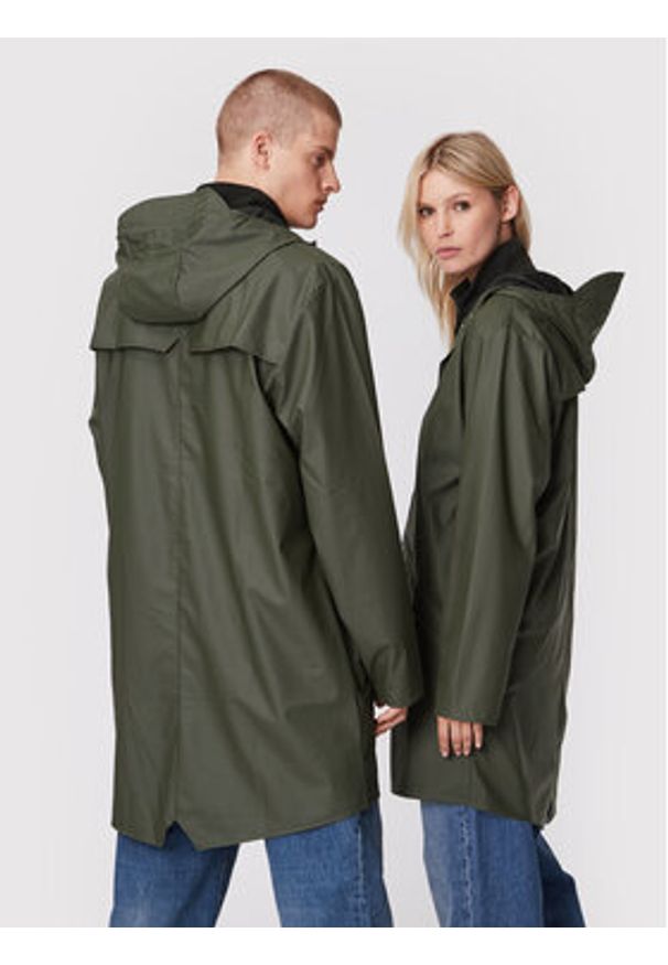 Rains Kurtka przeciwdeszczowa Unisex 12020 Zielony Regular Fit. Kolor: zielony. Materiał: syntetyk