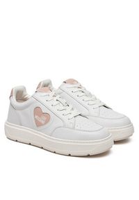 Love Moschino - LOVE MOSCHINO Sneakersy JA15154G1MIA110B Biały. Kolor: biały. Materiał: skóra