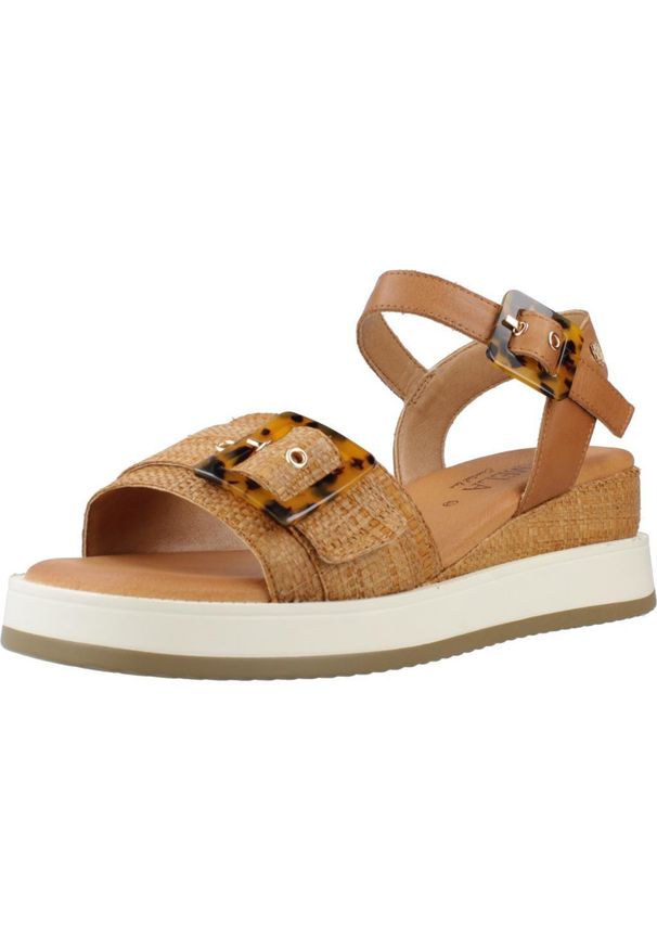 Carmela - Sandały CARMELA 162227C Brązowy. Kolor: brązowy. Materiał: skóra, syntetyk. Sezon: lato