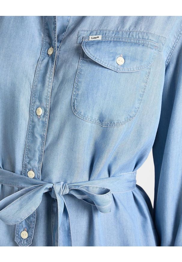 Lee - LEE ESSENTIAL DRESS DAMSKA SUKIENKA SUMMER BLUE L50EIINJ 112111309