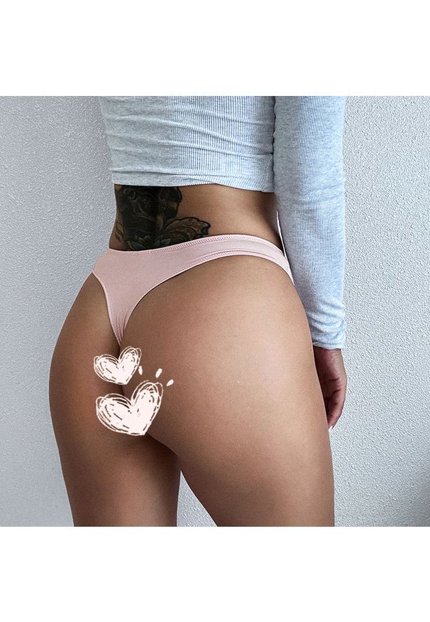 Intica - Stringi elastyczne casual damskie Pieralda. Kolor: beżowy. Materiał: materiał, tkanina