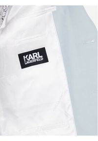 Karl Lagerfeld - KARL LAGERFELD Garnitur 105200 532039 Błękitny Regular Fit. Kolor: niebieski. Materiał: wełna #9