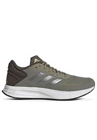 Adidas - Buty adidas Duramo 10 GW4073 - zielone. Okazja: na co dzień. Kolor: zielony. Materiał: guma, materiał. Szerokość cholewki: normalna. Sport: fitness #1