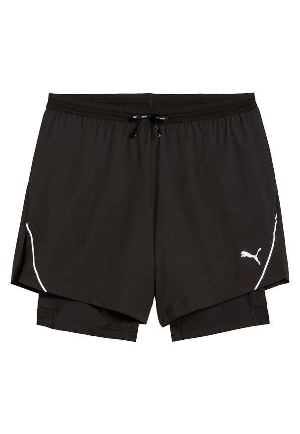 Spodenki Puma M Run Ultraweave 2W1 5? Dorosłych. Kolor: czarny. Długość: krótkie. Sport: bieganie
