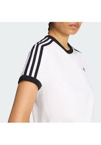 Adidas - adidas T-Shirt 3-Stripes KD3683 Biały Slim Fit. Kolor: biały. Materiał: bawełna #3