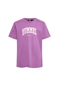 Koszulka dla dzieci Hummel Fast. Kolor: fioletowy. Sport: joga i pilates