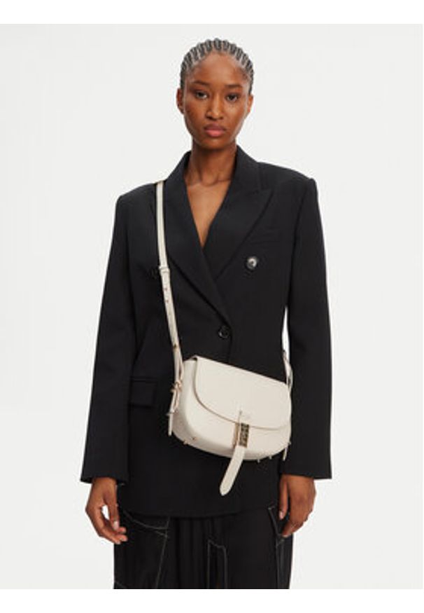 Pinko - PINKO Torebka Saddle Mini PE PLTT 103831 A270 Biały. Kolor: biały. Materiał: skórzane