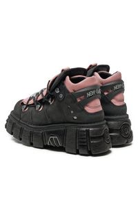 NEW ROCK Sneakersy M-106-C26 Czarny. Kolor: czarny. Materiał: skóra, nubuk #3