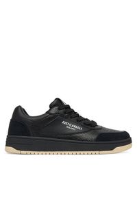 Just Cavalli Sneakersy 78QA3SM8 ZPA90 Czarny. Kolor: czarny. Materiał: skóra