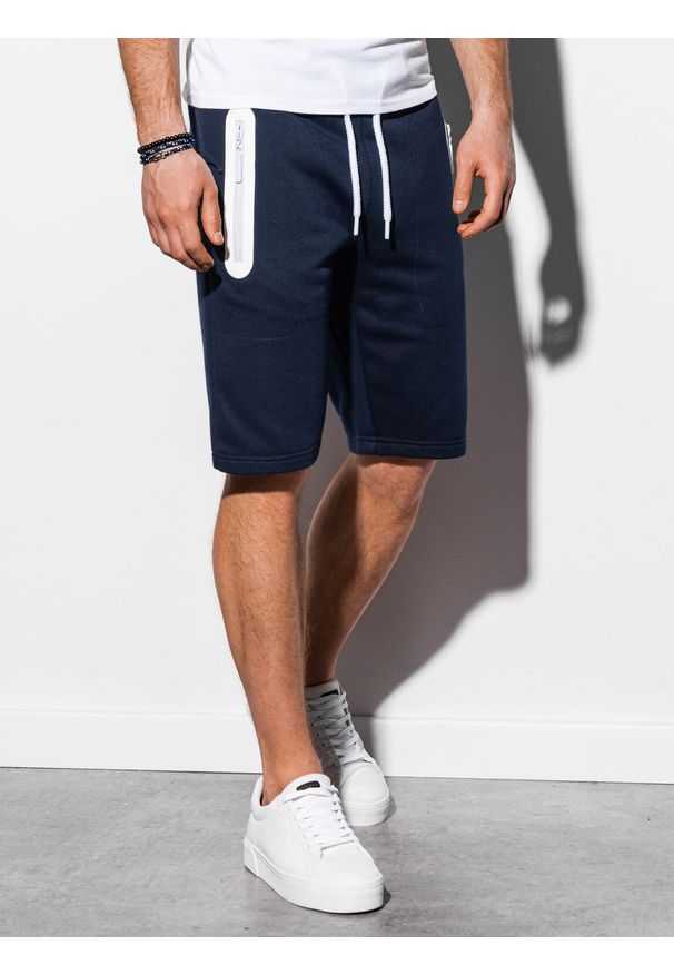 Niebieskie szorty Ombre Clothing krótkie