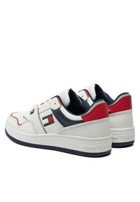 TOMMY HILFIGER - Tommy Hilfiger Sneakersy Retro Basket EM0EM01463 Biały. Kolor: biały. Materiał: skóra #5