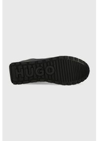 Hugo - HUGO sneakersy Icelin kolor granatowy. Nosek buta: okrągły. Zapięcie: sznurówki. Kolor: niebieski. Materiał: guma