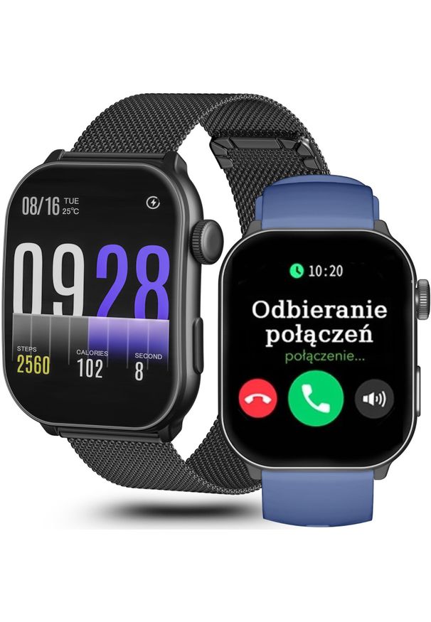 Gravity - Zegarek SMARTWATCH GRAVITY GT28-3 BK/BK/BU. Rodzaj zegarka: smartwatch