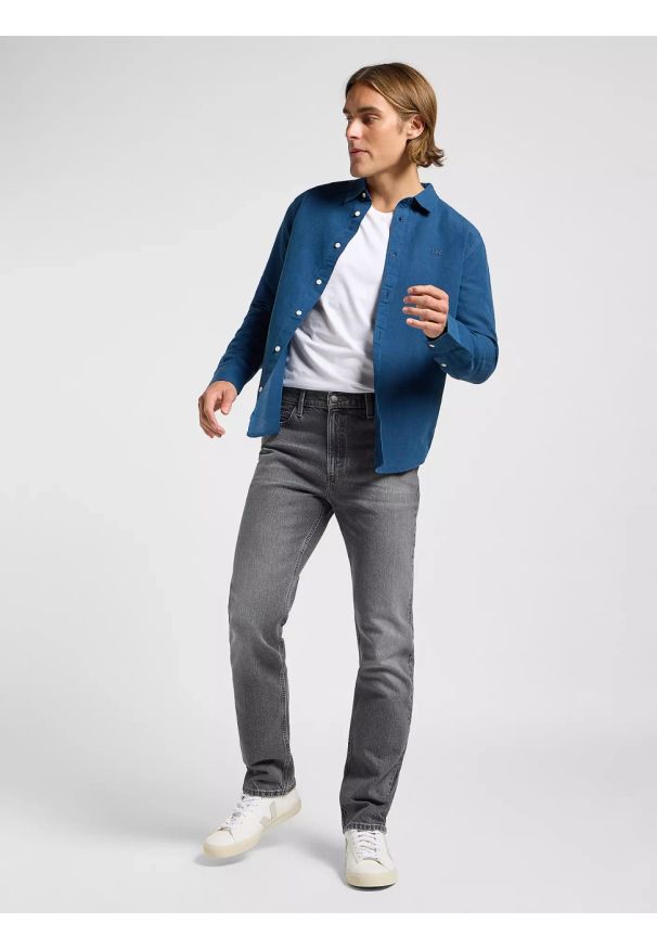Lee - MESKA KOSZULA LEE PATCH SHIRT ORION BLUE 112364107