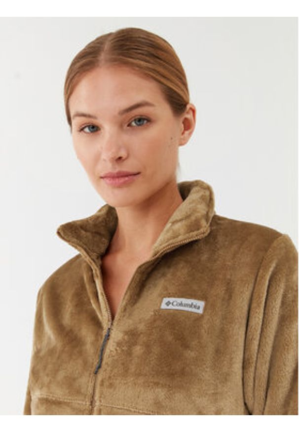 columbia - Columbia Polar Fireside™ FZ Jacket Brązowy Regular Fit. Kolor: brązowy. Materiał: syntetyk