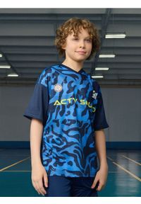 Sinsay - Koszulka Active - granatowy. Kolor: niebieski #1