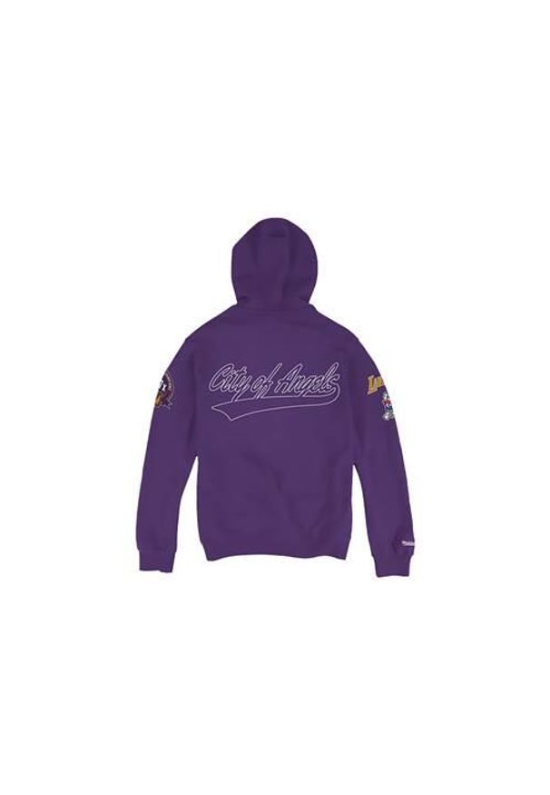 Bluza sportowa męska Mitchell & Ness Champ City Los Angeles Lakers. Typ kołnierza: kaptur. Kolor: fioletowy