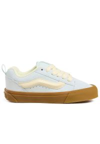 Buty damskie Vans KNU Skool VN000D6Z8871 - niebieskie. Okazja: na co dzień. Zapięcie: pasek. Kolor: niebieski. Materiał: zamsz, tkanina, guma. Szerokość cholewki: normalna. Model: Vans Old Skool