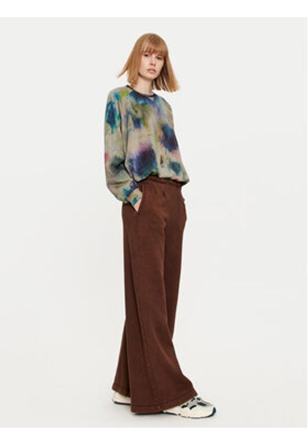 Deha Spodnie dresowe C12175 Brązowy Relaxed Fit. Kolor: brązowy. Materiał: bawełna