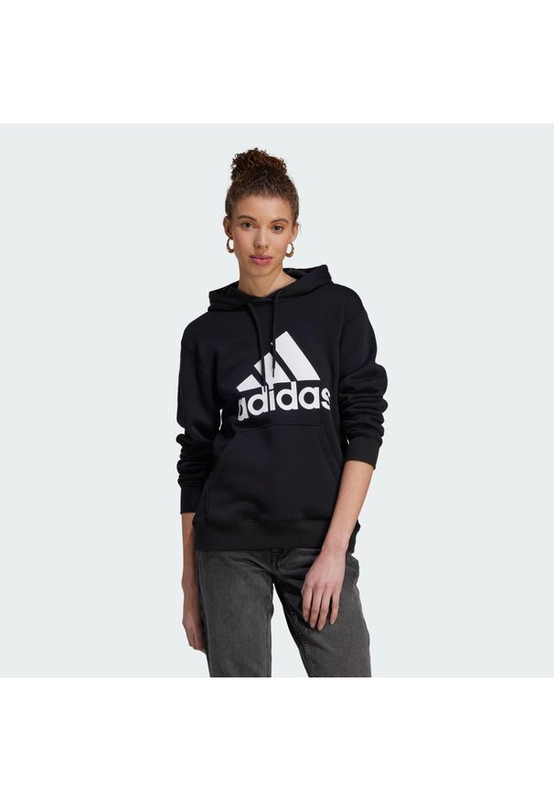Adidas - Bluza z kapturem Essentials Big Logo Regular Fleece. Typ kołnierza: kaptur. Kolor: biały, czarny, wielokolorowy. Sport: fitness
