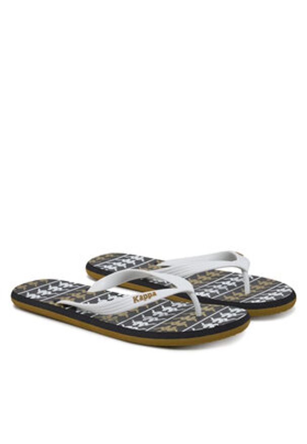 Kappa Japonki 371D2UW White - Black - Green Military Kolorowy. Materiał: materiał, syntetyk. Wzór: kolorowy